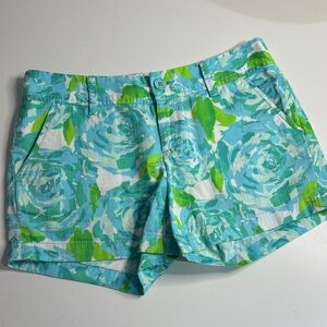 Lilly Pulitzer size 4 shorts  Green and Blue Women's Shorts